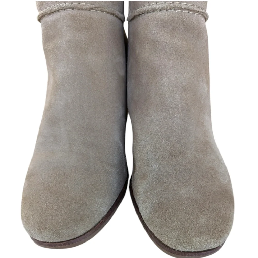 Lucky Brand Zollini, Split Suede, Wedge-Heel‎ Ankle Boot in Dune 7.5zM
